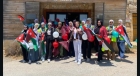 مركزي شباب وشابات الهاشمية النموذجي وعبين عبلين ينظمان مسيراً بالأعلام احتفالاً بعيد الاستقلال الـ80